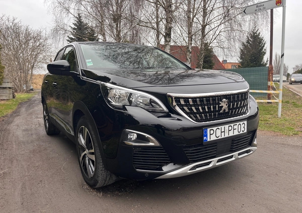 Peugeot 3008 cena 77900 przebieg: 45450, rok produkcji 2018 z Chodzież małe 301